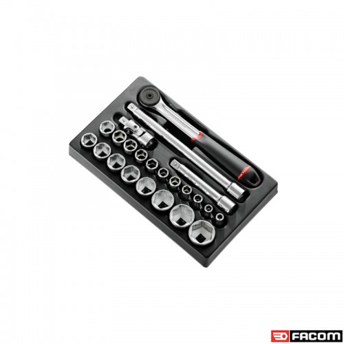 MOD.S161-36PB FACOM ΣΕΤ 23 ΚΑΡΥΔΑΚΙΑ ΜΕ ΚΑΣΤΑΝΙΑ 1/2' S.161B