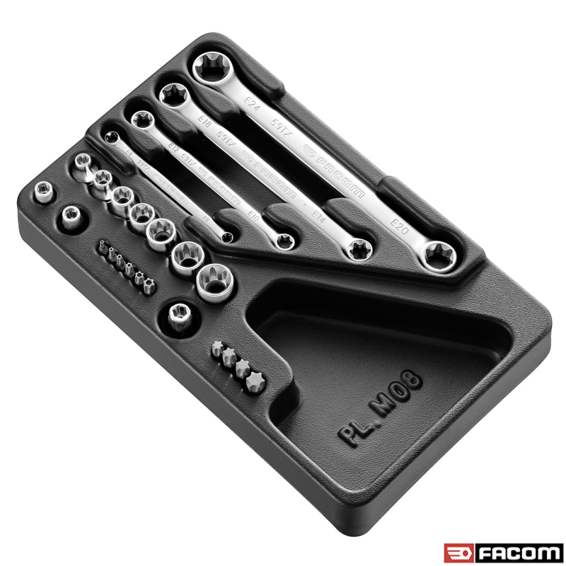 MOD.TX1A FACOM ΣΥΛΛΟΓΗ ΚΑΡΥΔΑΚΙΑ & ΚΛΕΙΔΙΑ & ΜΥΤΕΣ TORX E6-20 TX10-55