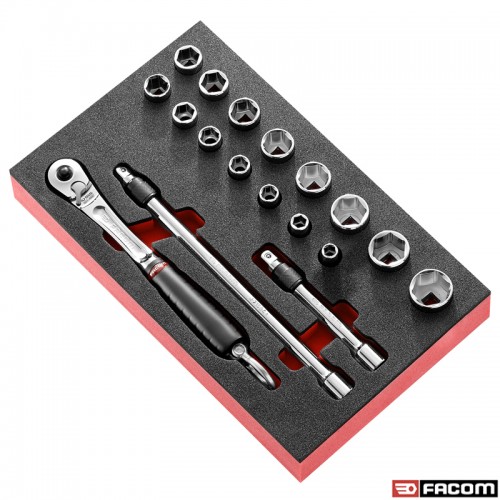 SLS FOAM MOD 3/8' SOCKET SET 6PT JL.171 FACOM MODM.JL1SLS